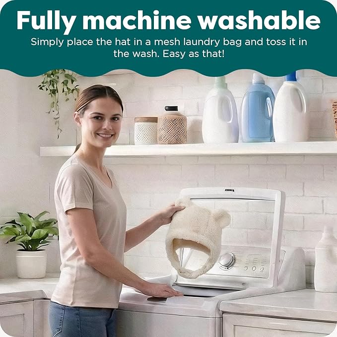 Gorro de Invierno para Perros Medios Polar Bear, Crem miniatura 4