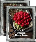 8x10 Picture Frames Sparkle Glass Photo Frame, Freestanding, 8 x 10 inch, 2 Pack