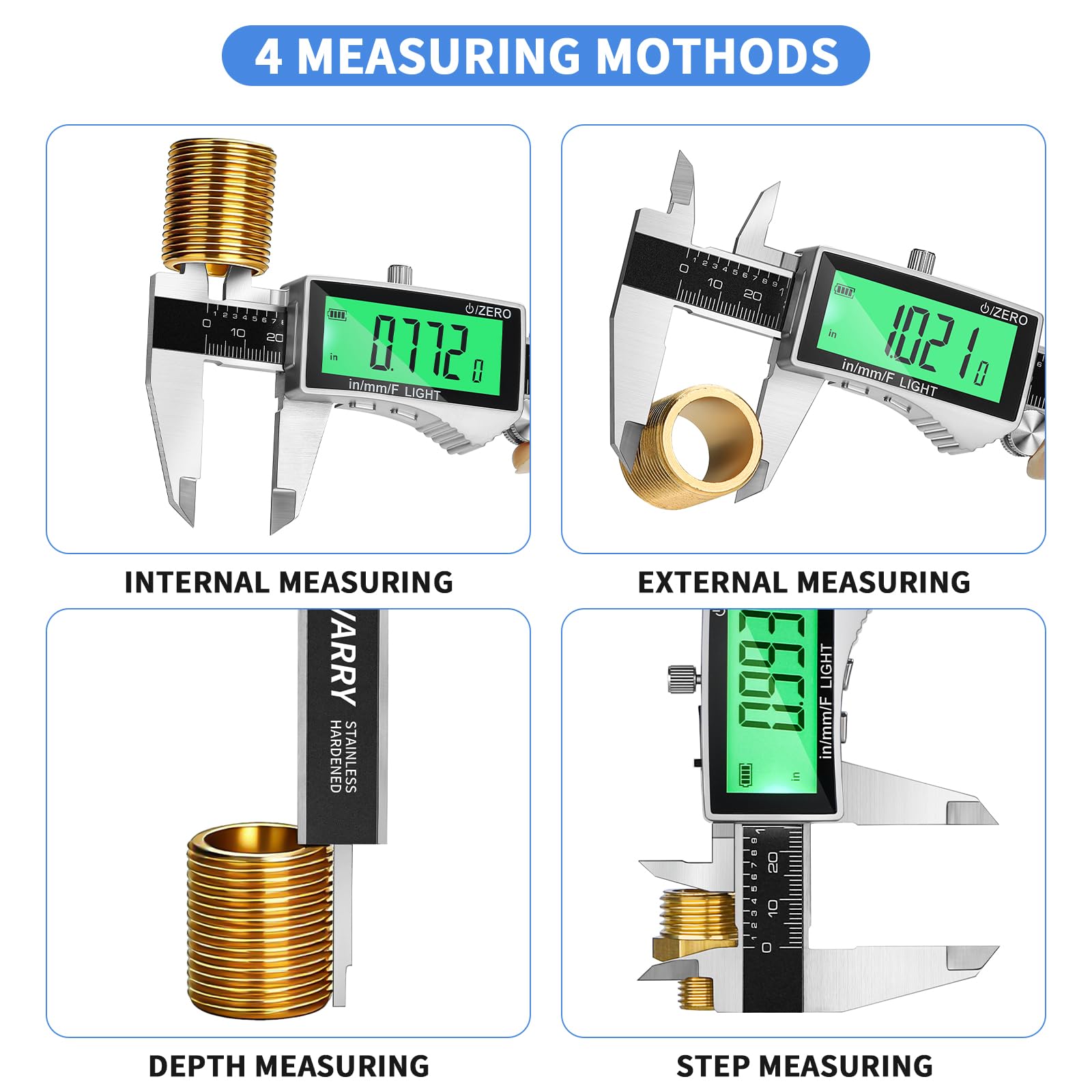 Digital Caliper - Rechargeable Measuring Tool -5