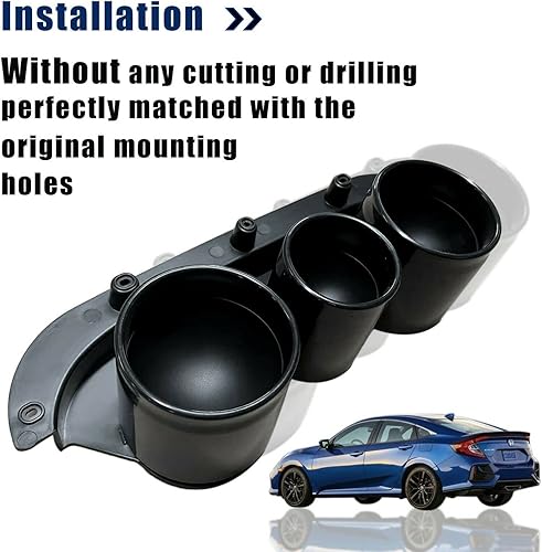 Miniatura 4 de Bewild Kit de piezas de carrocería trasera, conjunto de parachoques compatible con Honda Civic 2019 2020 2021 4 puertas tipo R estilo accesorios