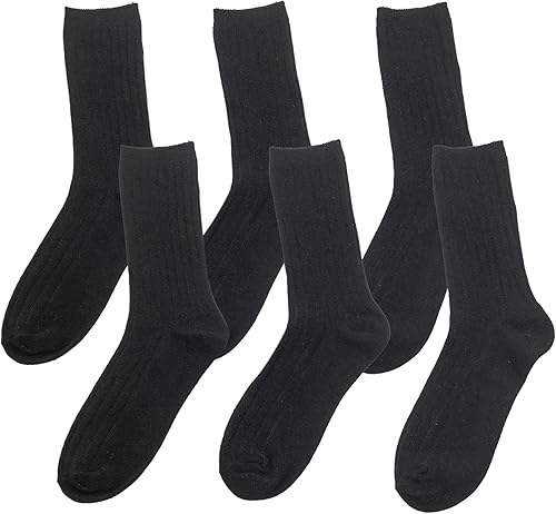 Miniatura 5 de Vestido unisex de punto acanalado o plano para niños, calcetines uniformes color negro, azul marino y varios tamaños, de pequeño a grande