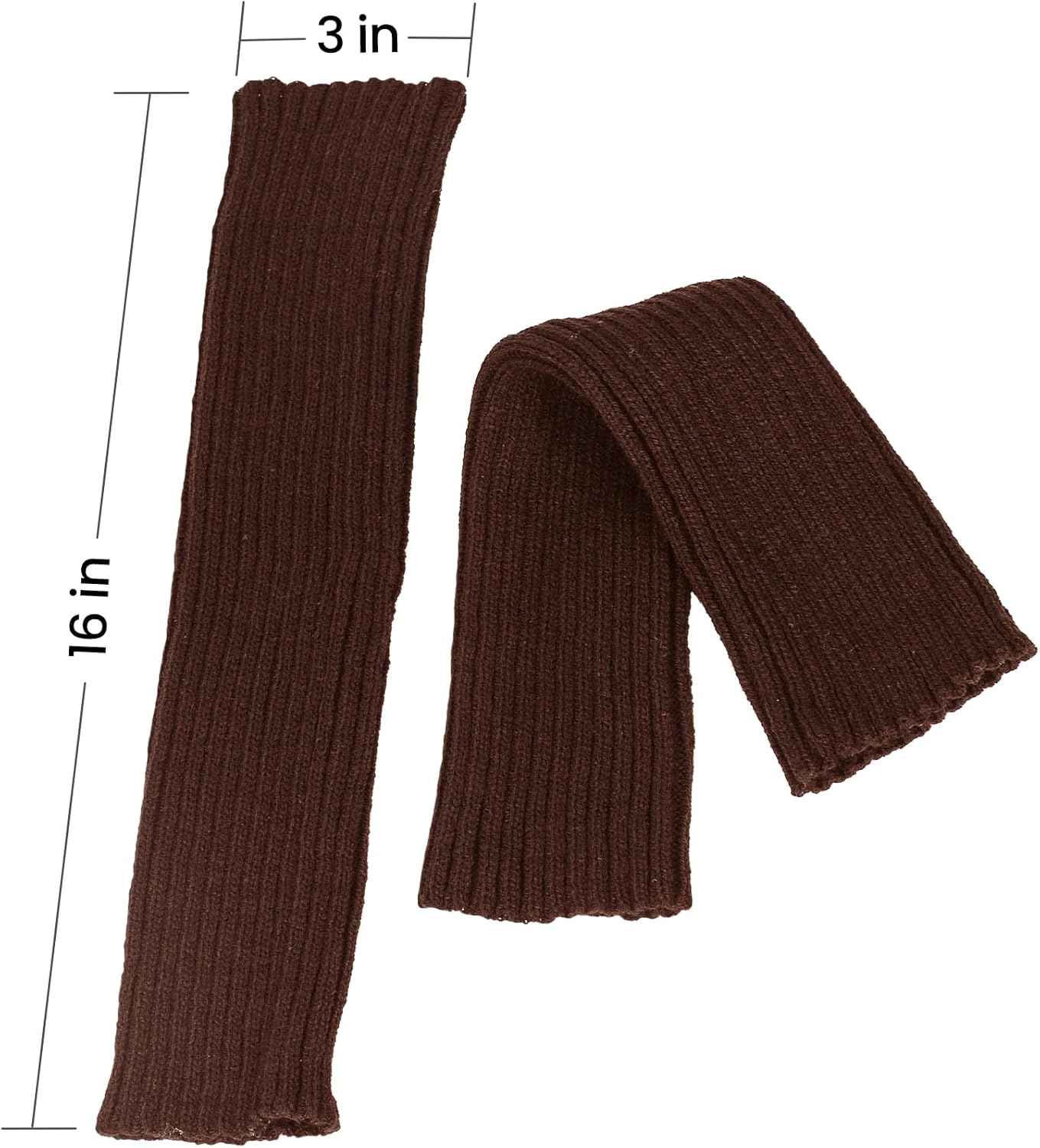 CHUNG Women Juniors Knitted Leg Warmers 16" Neon Party Dance Sports Fitness Halloween Accessory Pack of 1/2/3 - Image 2