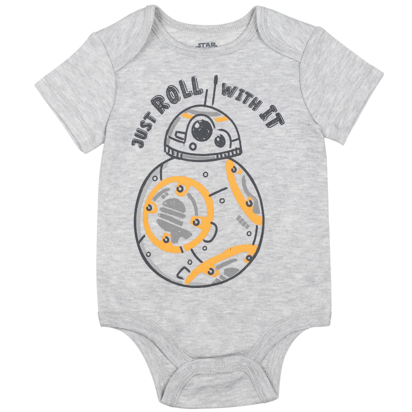 Star Wars The Mandalorian Baby Grogu Darth Vader - Body de manga corta (5 unidades)