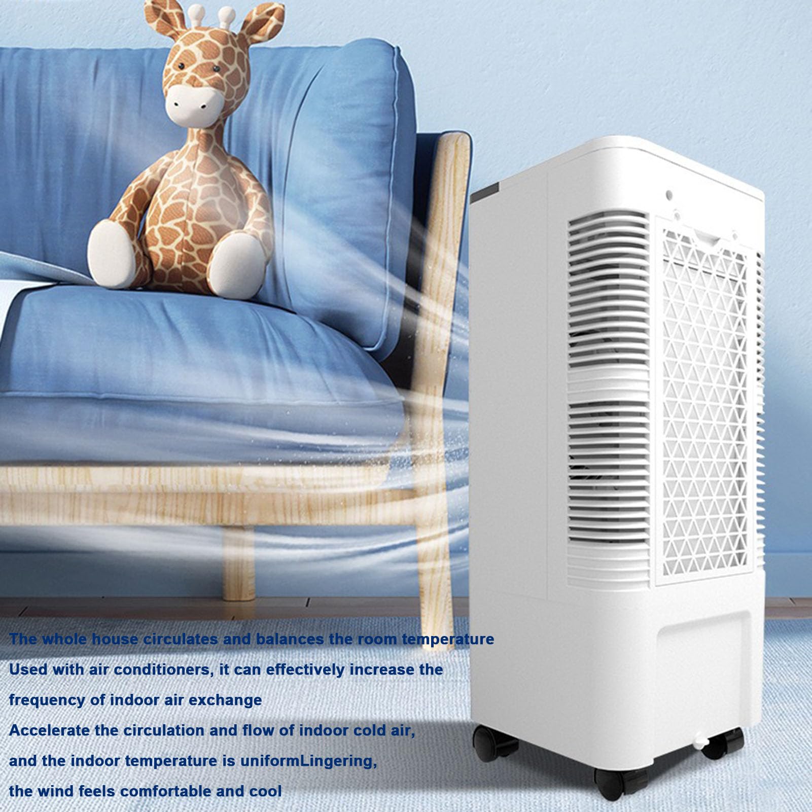 Refroidisseur d'air évaporatif Mobile 3 en 1 Refroidisseur de marais
