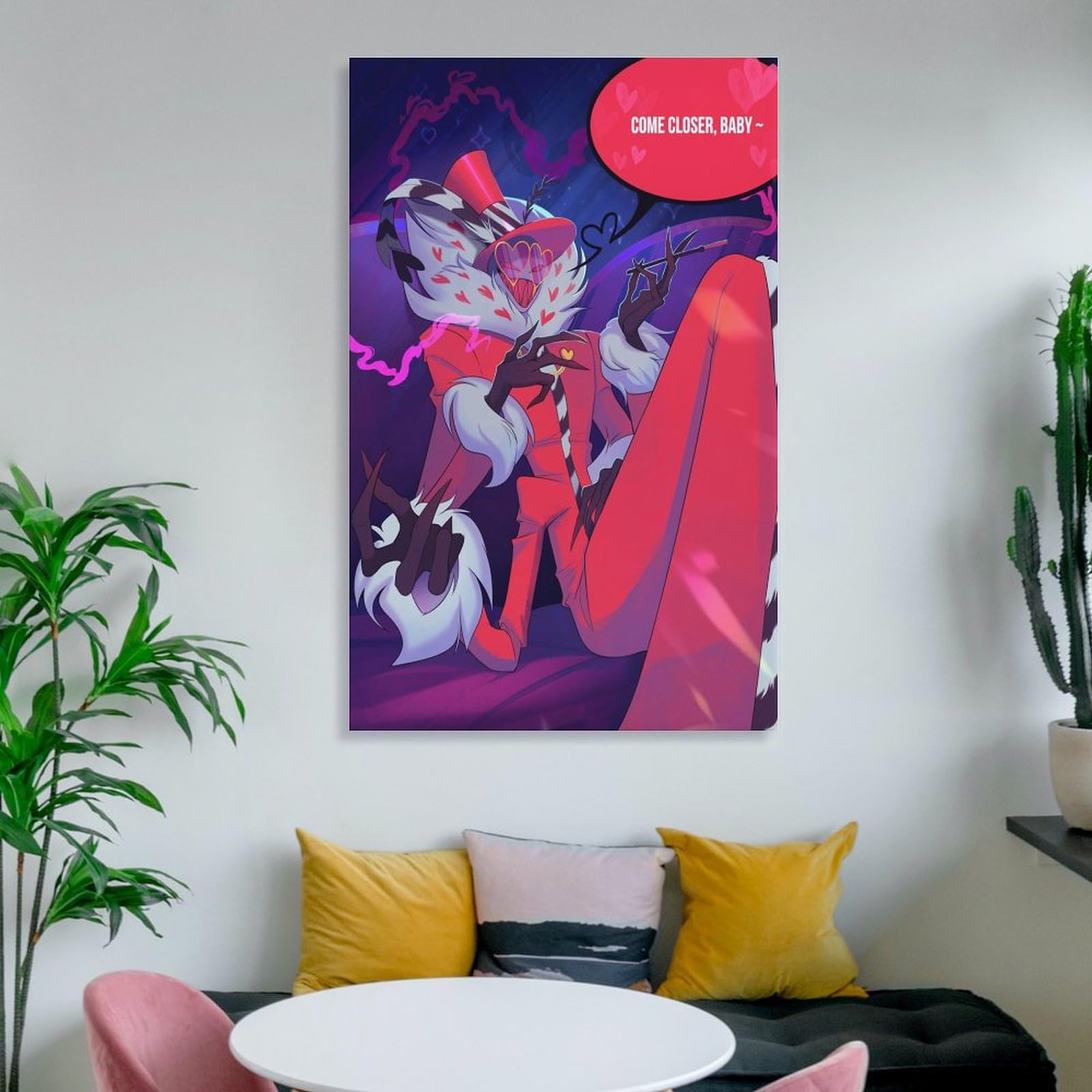 Anime Hazbin Hotel Valentino Poster Art Poster Canvas Painting