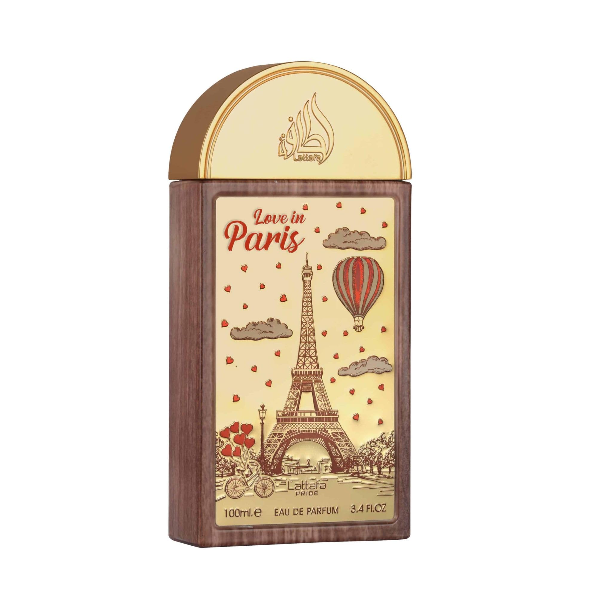 Lattafa Love in Paris - Profumo unisex, 100 ml, dolce, caldo, fruttato e cremoso