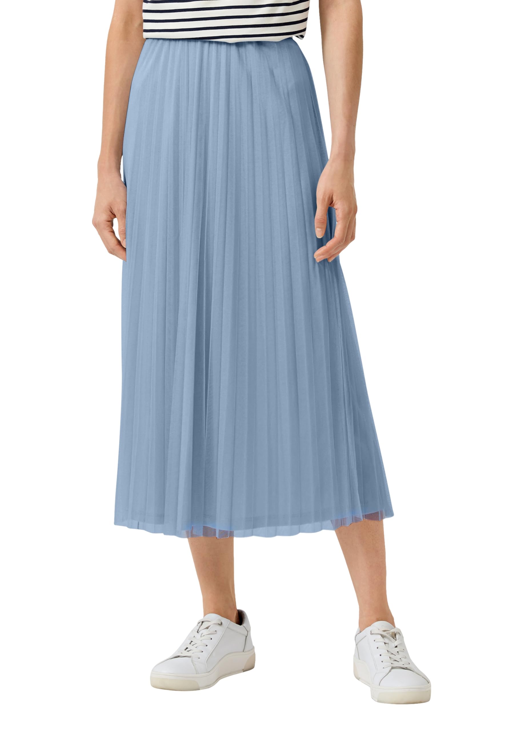 s.Oliver Jupe midi plissée en Maille avec Doublure en Jersey, 5104_Bleu Ciel, 50