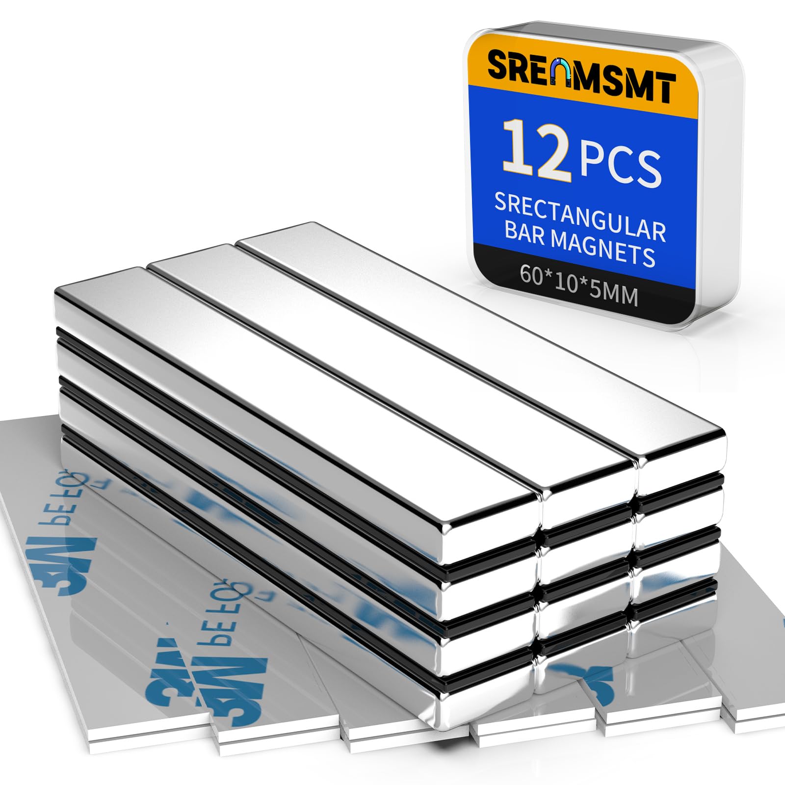 Powerful Neodymium Bar Magnets, 12 Pack Heavy Duty Magnet, 60x10x3 mm — Amazon image 27