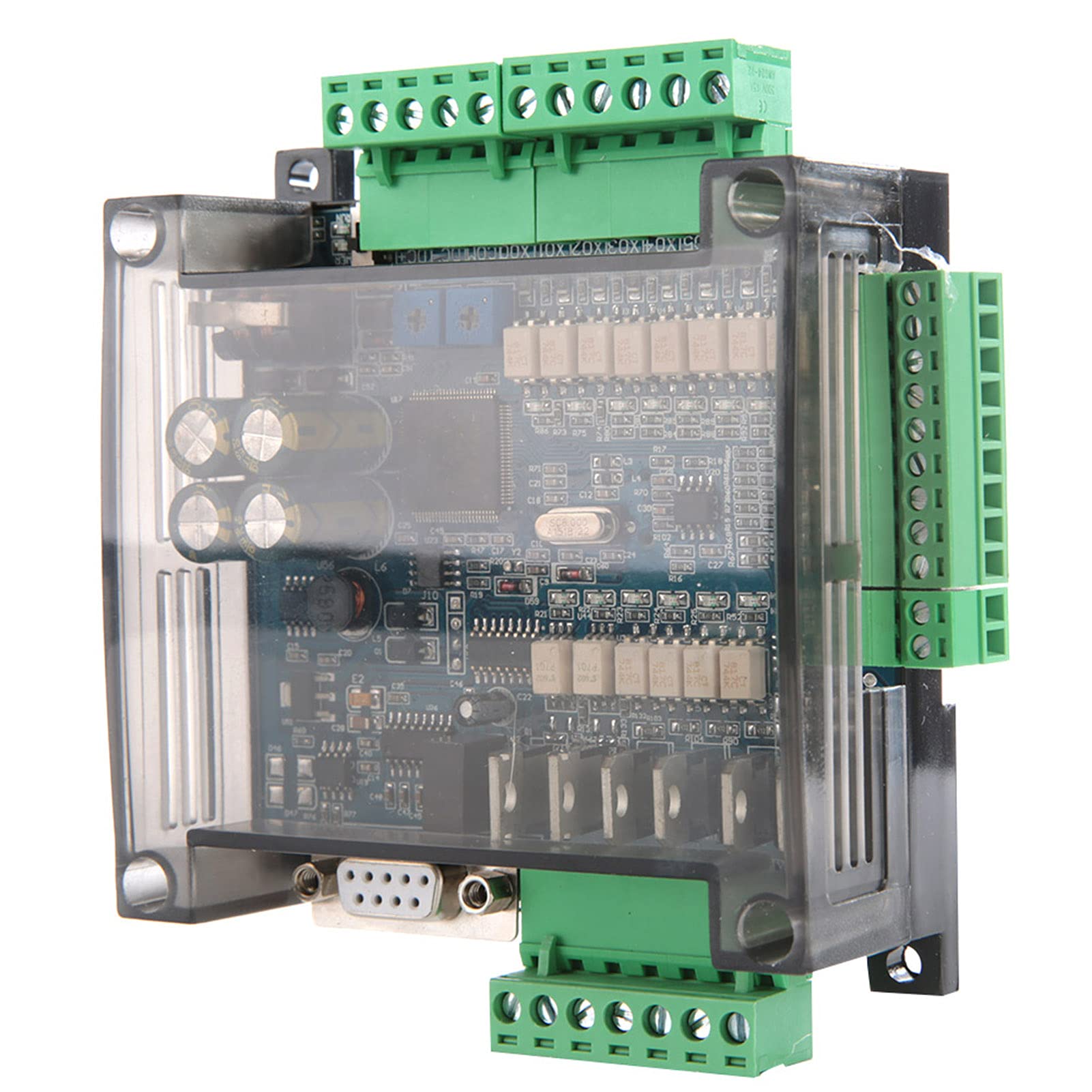 Garosa FX3U-14MT Scheda di Controllo Industriale PLC, Controller Logico programmabile Controllo PLC 24V DC, analogico 6AD + 24V 1A,Computer Industriale