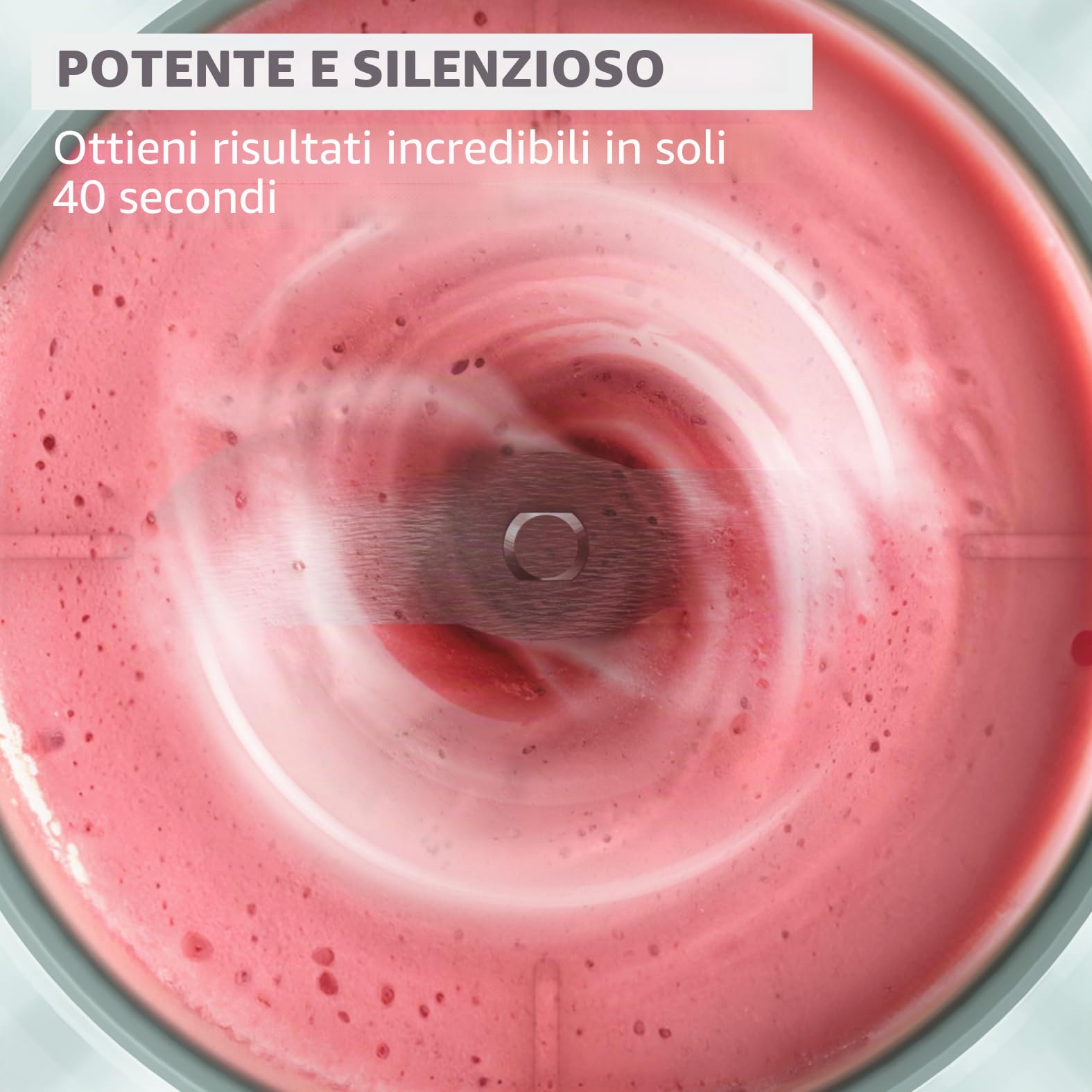 Moulinex Lightmix, Blender portatile, senza fili, 300 ml, potente, ricaricabile, eucalipto LM1C0410