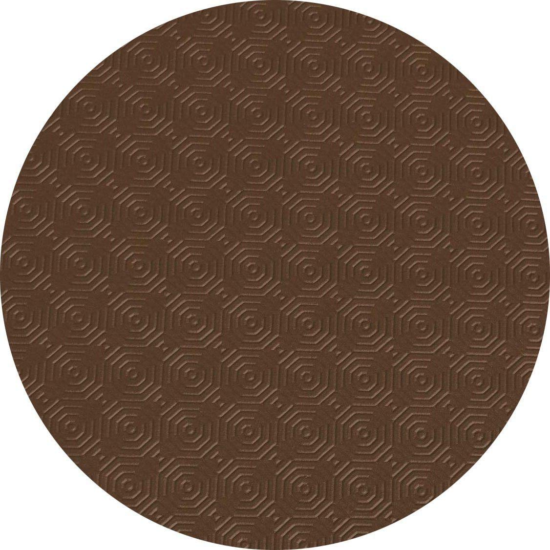 Karina Home ROUND Table Protector and Colours (Brown, 137cm)