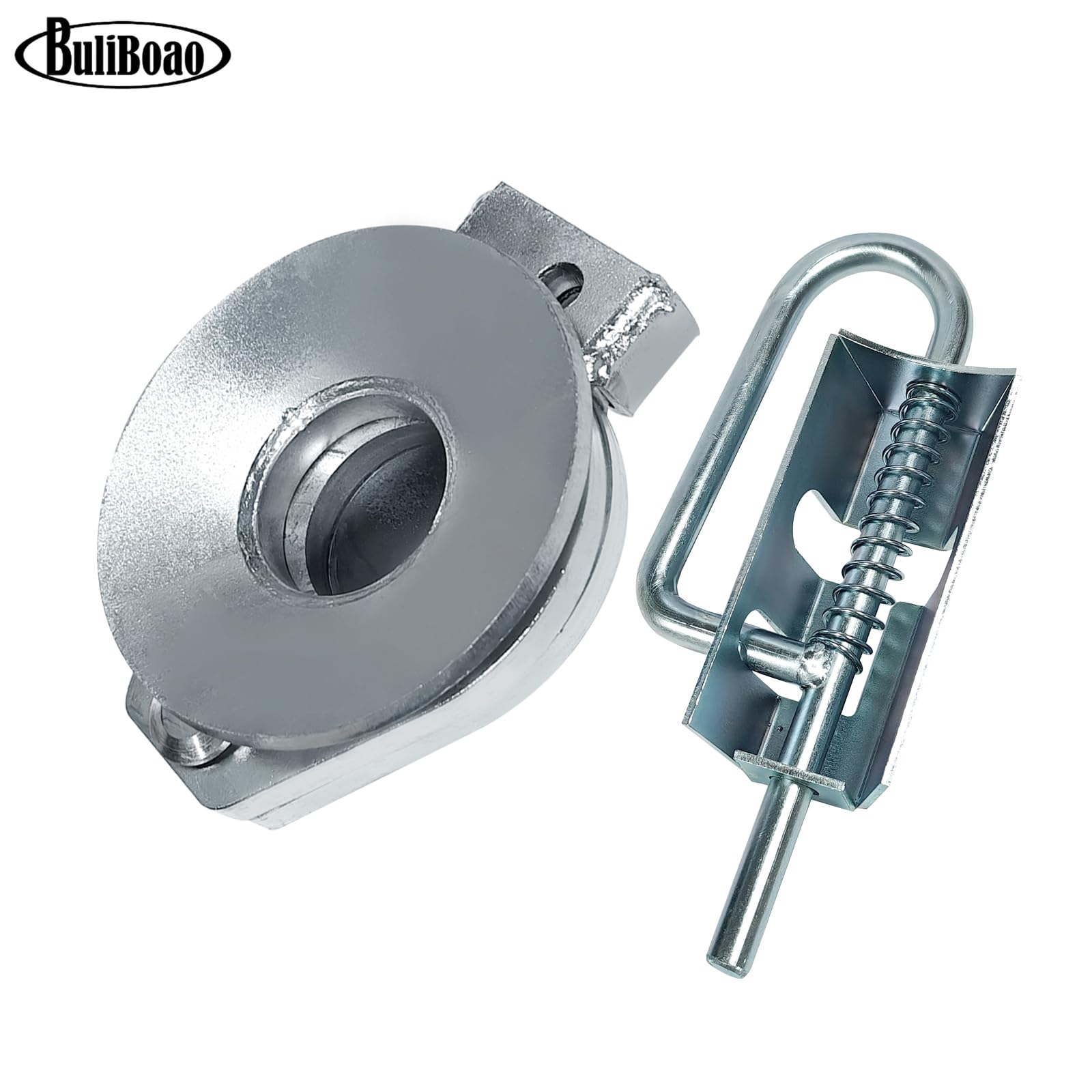 Cabezal acoplador universal de cuello de cisne con asa, capacidad de 30000 libras, bola de 2-5/16 pulgadas para remolques