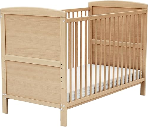Lit bébé évolutif en bois 60 x 120 ESSENTIEL Hêtre verni AT4