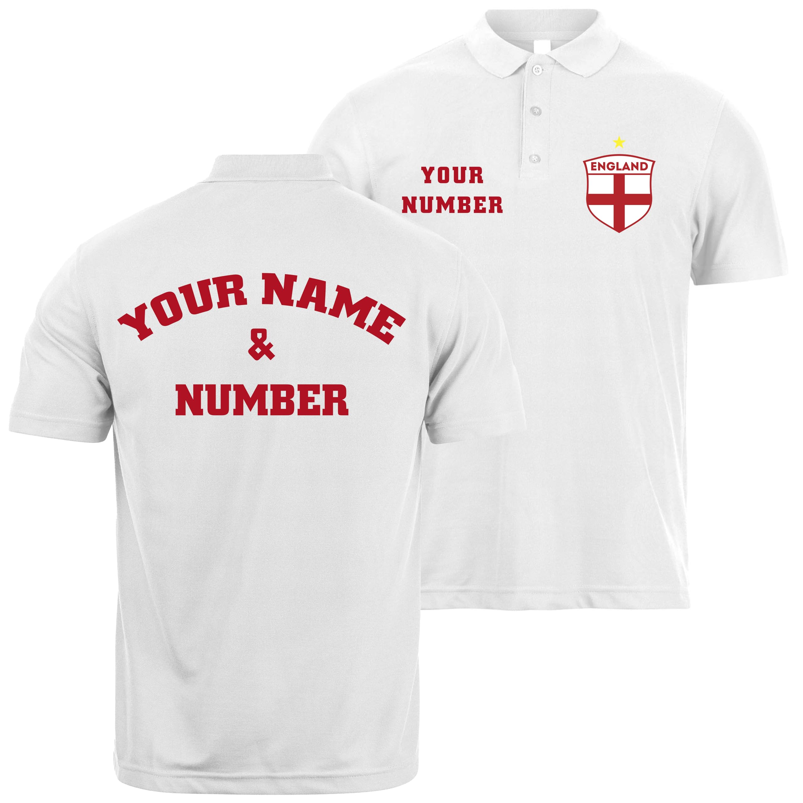 Maglietta Da Calcio Inghilterra Rossa,Maglietta Per Sostenitori - Foto 7