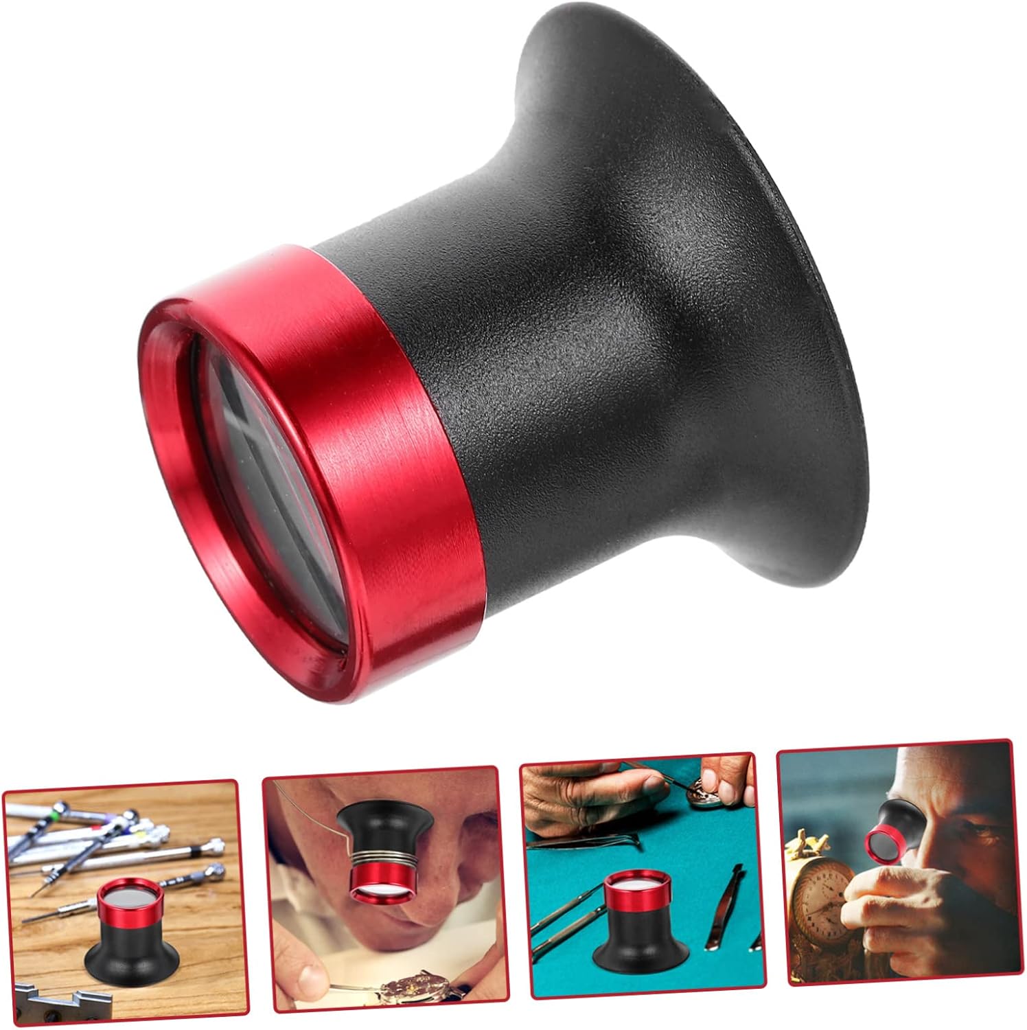 5pcs Multi-Function Loupe Magnifier Portable Jewelry Accessory for Watch Repair Lightweight and Ergonomic Design for Fine Machining and Miniature Engraving Construction