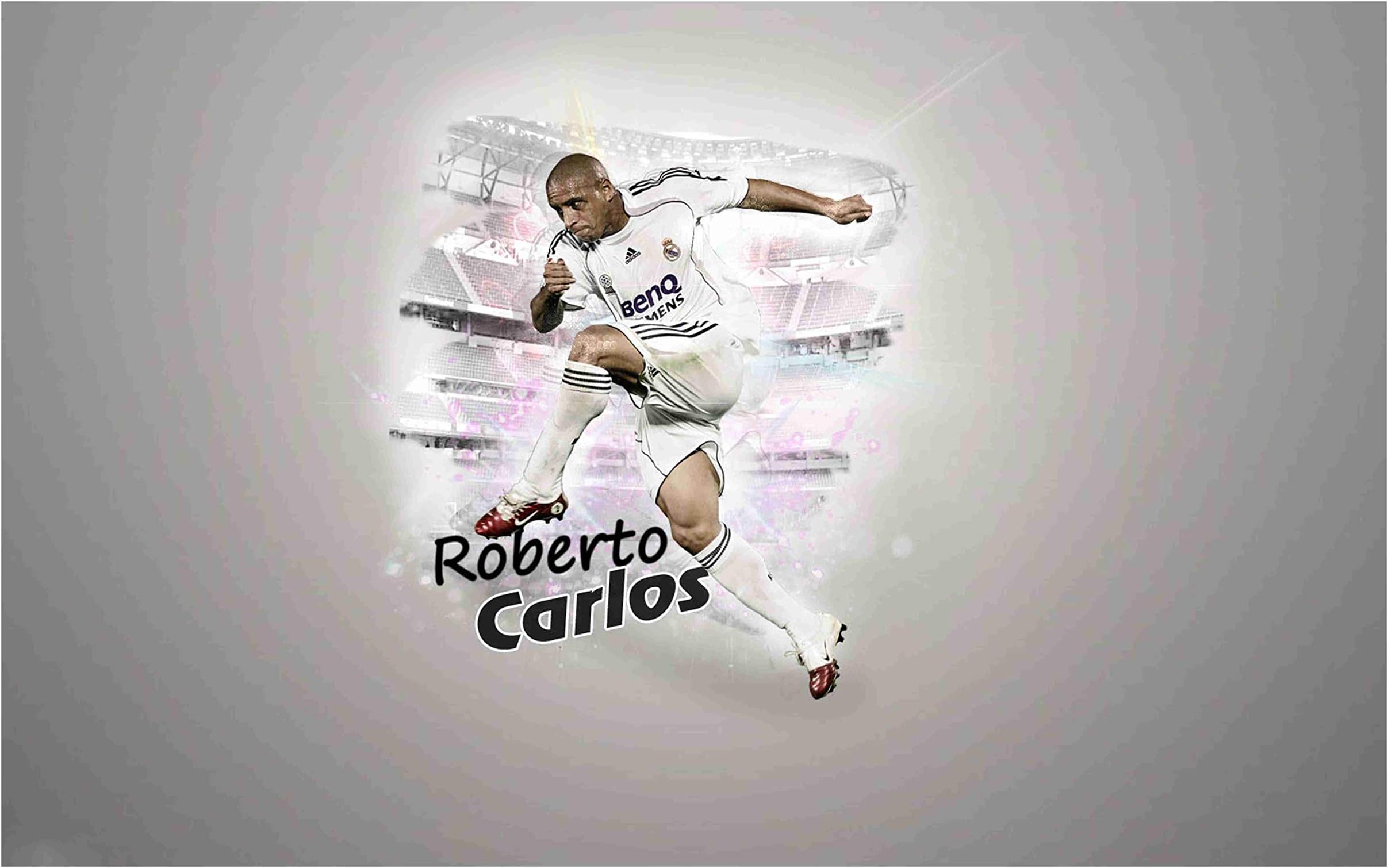 BALDAU PRINTS Roberto Carlos Footballer Wall Poster For Room (Gloss Laminated, 12X18 Inch, 300 GSM) M10