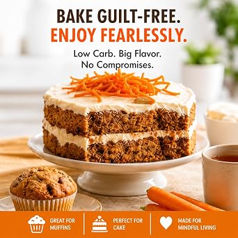 Good Dees Low Carb Baking Mix, Carrot Muffin & Cake Mix, Keto Baking Mix, No Sugar Added, Gluten Free, Dairy-Free, Diabetic (Pack of 1)