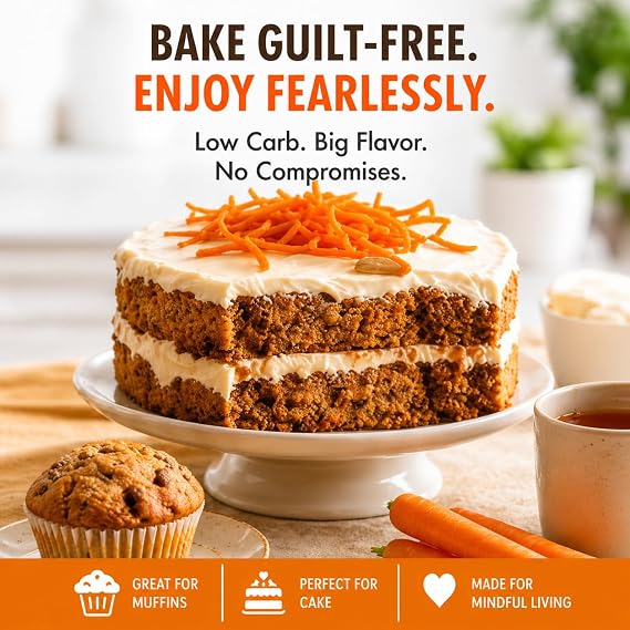 Good Dees Low Carb Baking Mix, Carrot Muffin & Cake Mix, Keto Baking Mix, No Sugar Added, Gluten Free, Dairy-Free, Diabetic (Pack of 1)