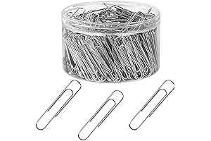 Jumbo 2-Inch Paper Clips: 280-Pack of Durable Stainless Steel Office Supplies