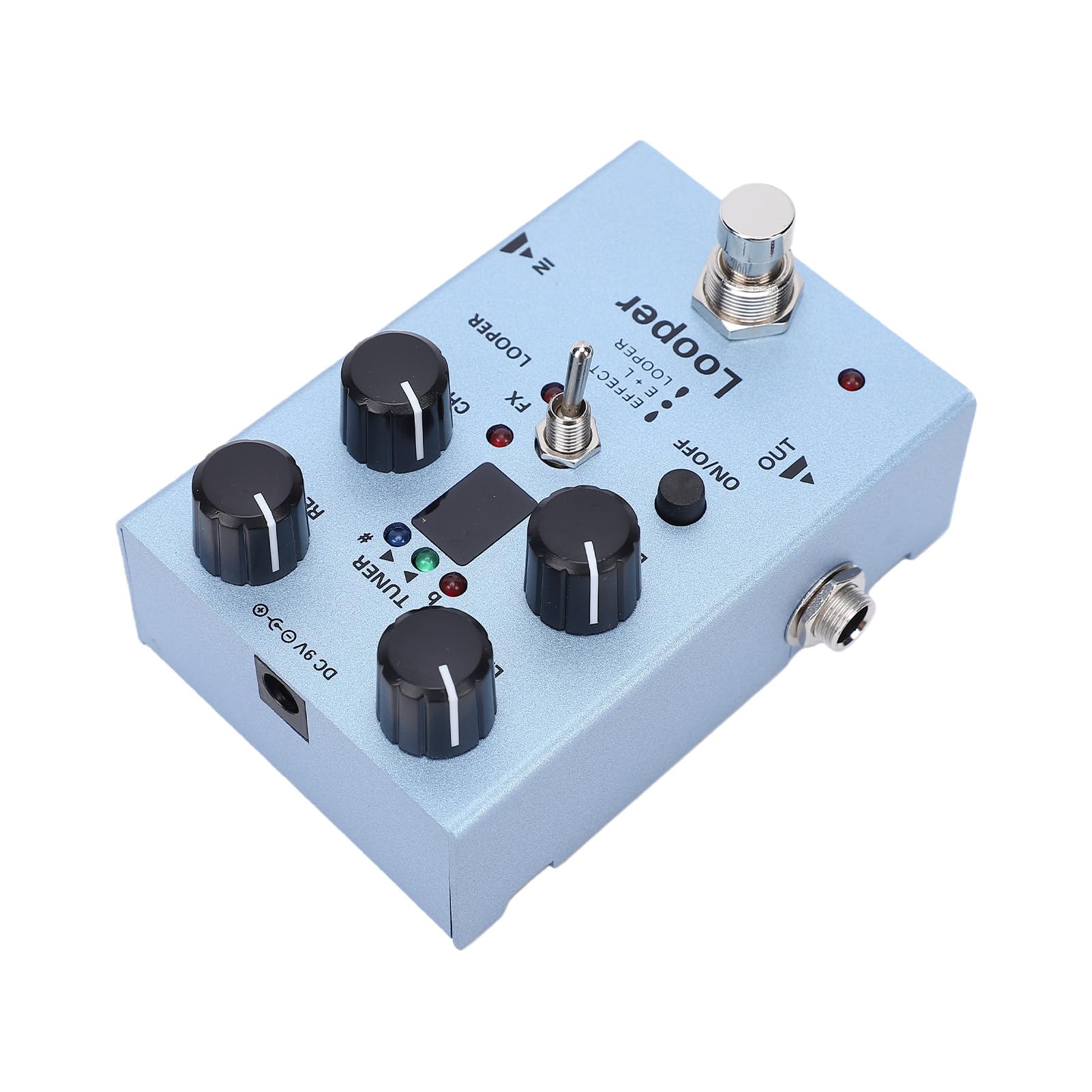 Generic Processore Multieffetto con Looper Anni '40 e Accordatore per Chitarristi Elettrici Design Compatto 9,6 Cm X 5 Cm