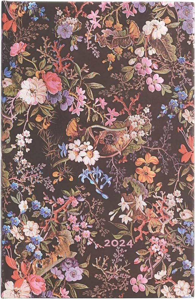 Paperblanks 12-Month Calendar 2024 Floralia Verso Maxi (135 × 210 mm)