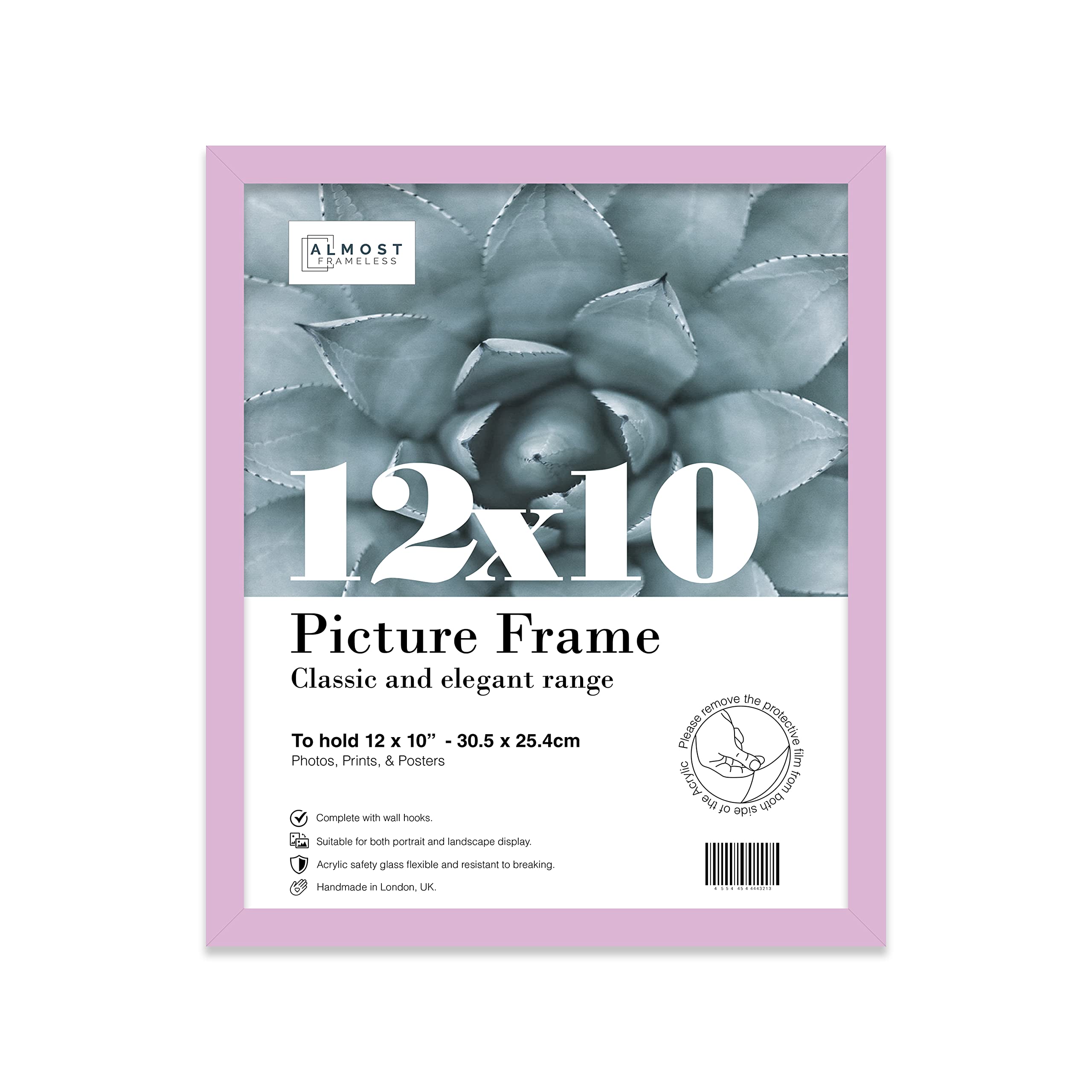 12x10 Inch Lilac Photo Frame Wall Mountable and Freestanding Picture Frame Standard Photograph Size, 12" X 10" (31 X 25cm)
