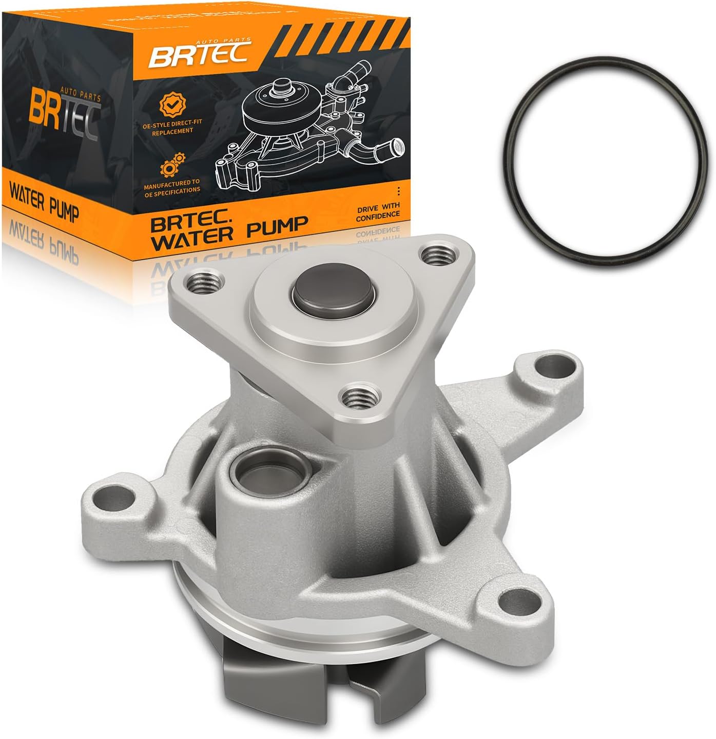 Water Pump Compatible with Ford Escape/Explorer/Focus/Fusion; Mazda 3/5/6 /B2300 Lincoln MKC/MKT/MKZ Mercury Mariner/Milan Jaguar F-Pace/XE/XF 2001-2020 AW4126