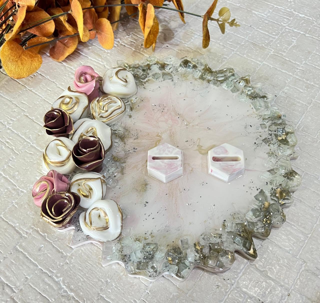 Rêvées Clive Creative 3D Flower Spiral Mould Casting Mould Silicone Epoxy and UV Resin Silicone Mould, DIY Resin Artwork,Jewellery, Home Decor DIY 3D Flower Mould (10 Inches) 1
