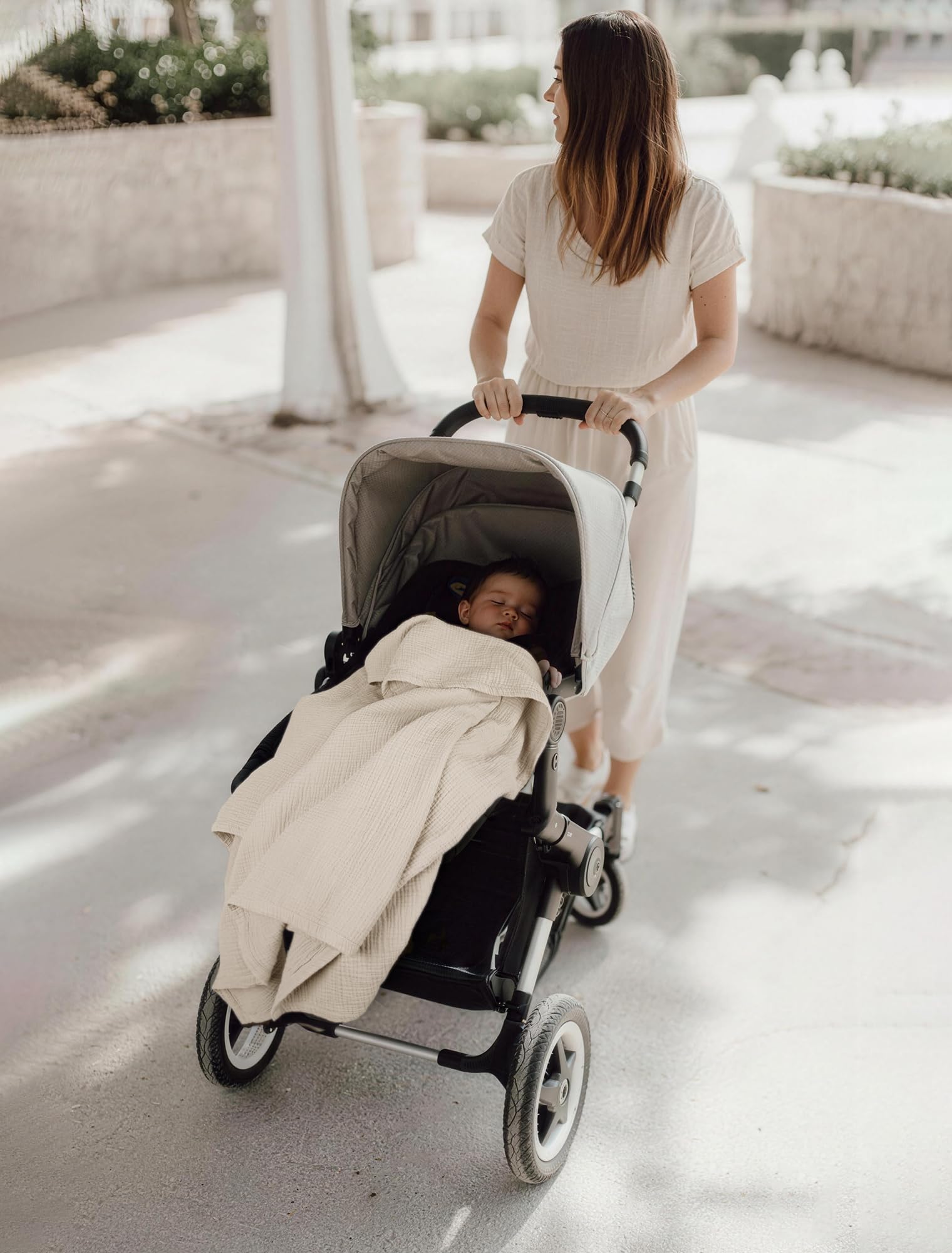 Lulu Moon Couverture Ivoire pour bébé