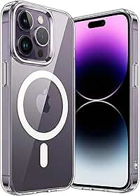 Capa para [iPhone 14 Pro] Capinha Slim Premium com [Proteção de Camera] Magnética Compativel com Anti-Amarelamento, Transparente Clear Case, Resistente a Riscos e Anti Impacto