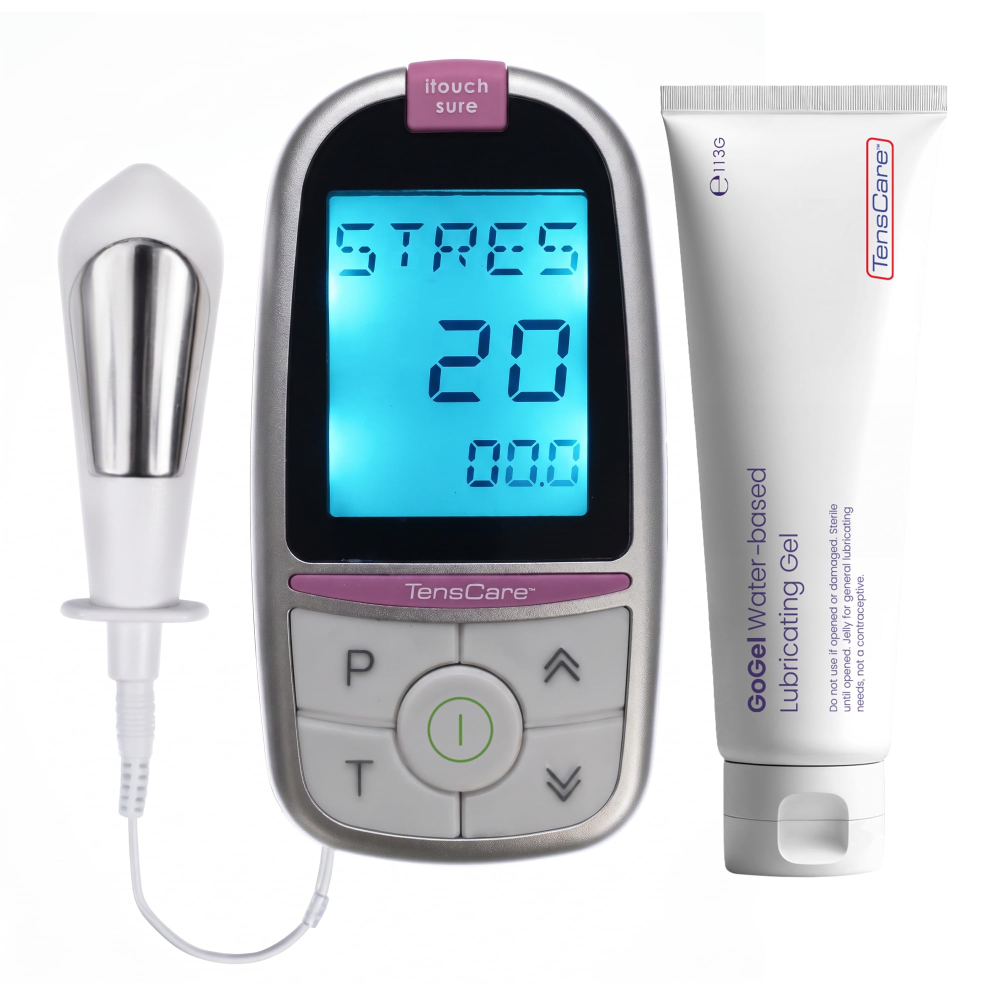 TensCare Boden Trainingsgerät Beckenboden + Go Gel - Wasserbasis Gleitmittel - 100ml