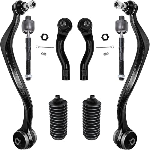 Miniatura 1155 de Detroit Axle - Kit de brazos de control de extremo delantero RWD para Dodge Ram 03-06 2500 3500, 2 brazos de control superior con rótula 2 varillas