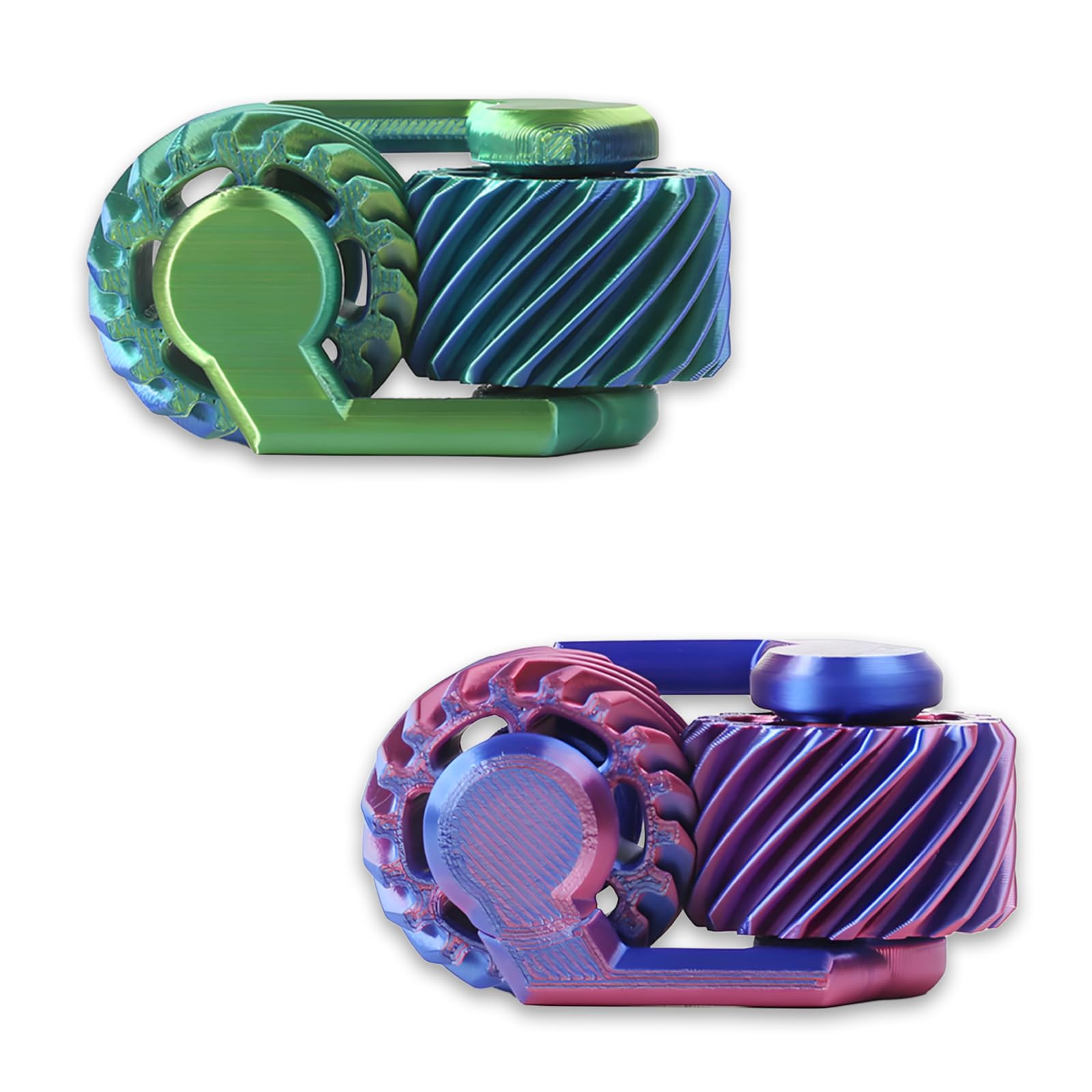 2Pcs Roller Fidget Toy, 3D Printed Fidget Toys, Toys for Autistic Stress Relief and Anxiety Reducer Sensory Toy for Birthday Gifts, Age 15+