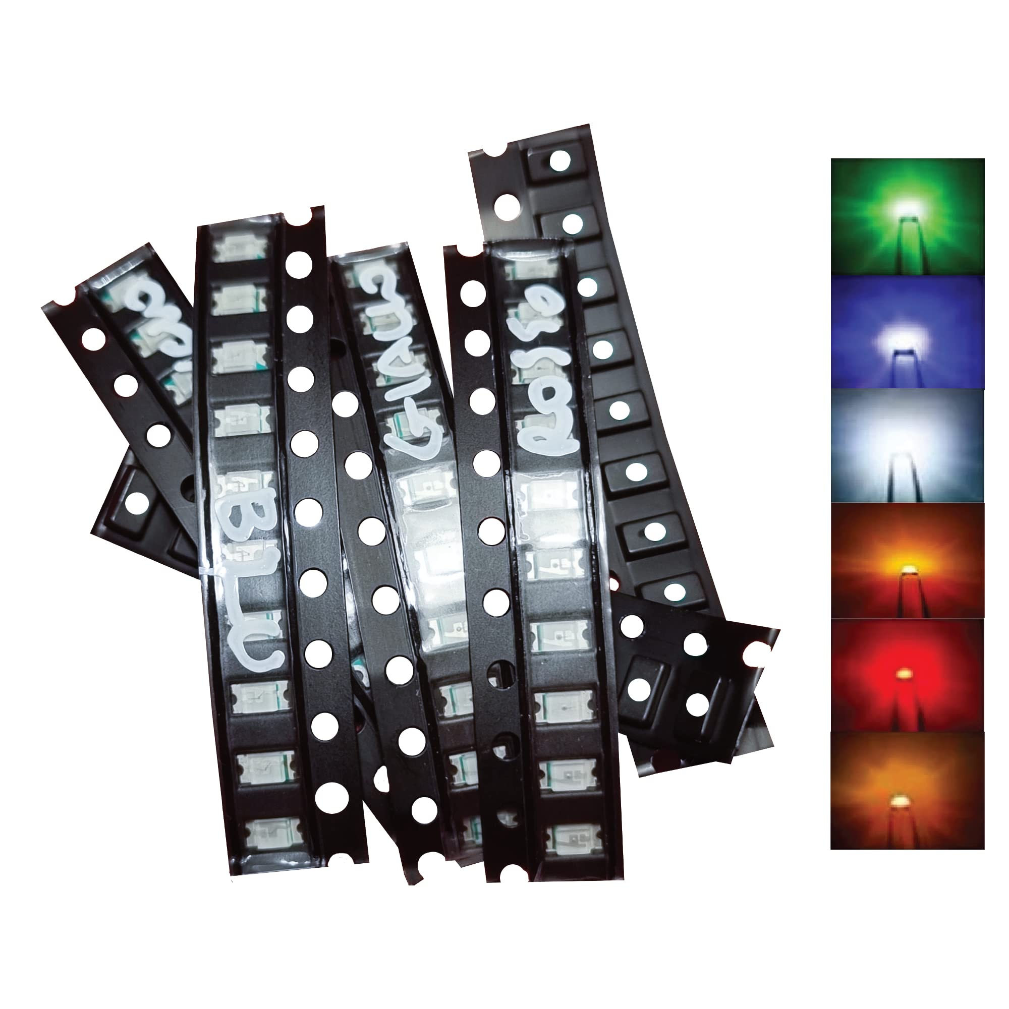 Kit di LED SMD 1206-6 colori - 60 pezzi