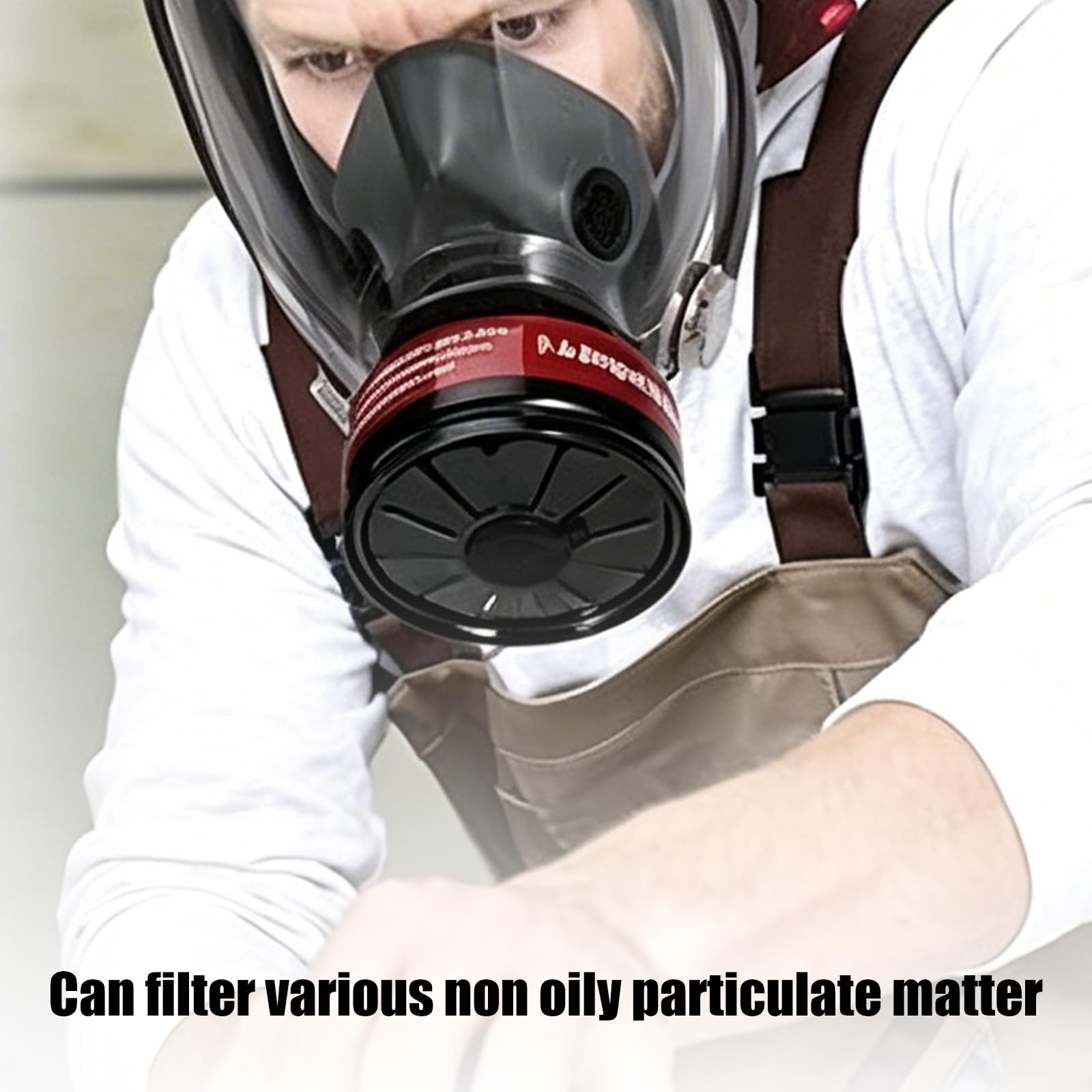 Masque facial de protection pour différentes tailles de tête, masque respiratoire réutilisable avec filtre, protection respiratoire complète avec filtre