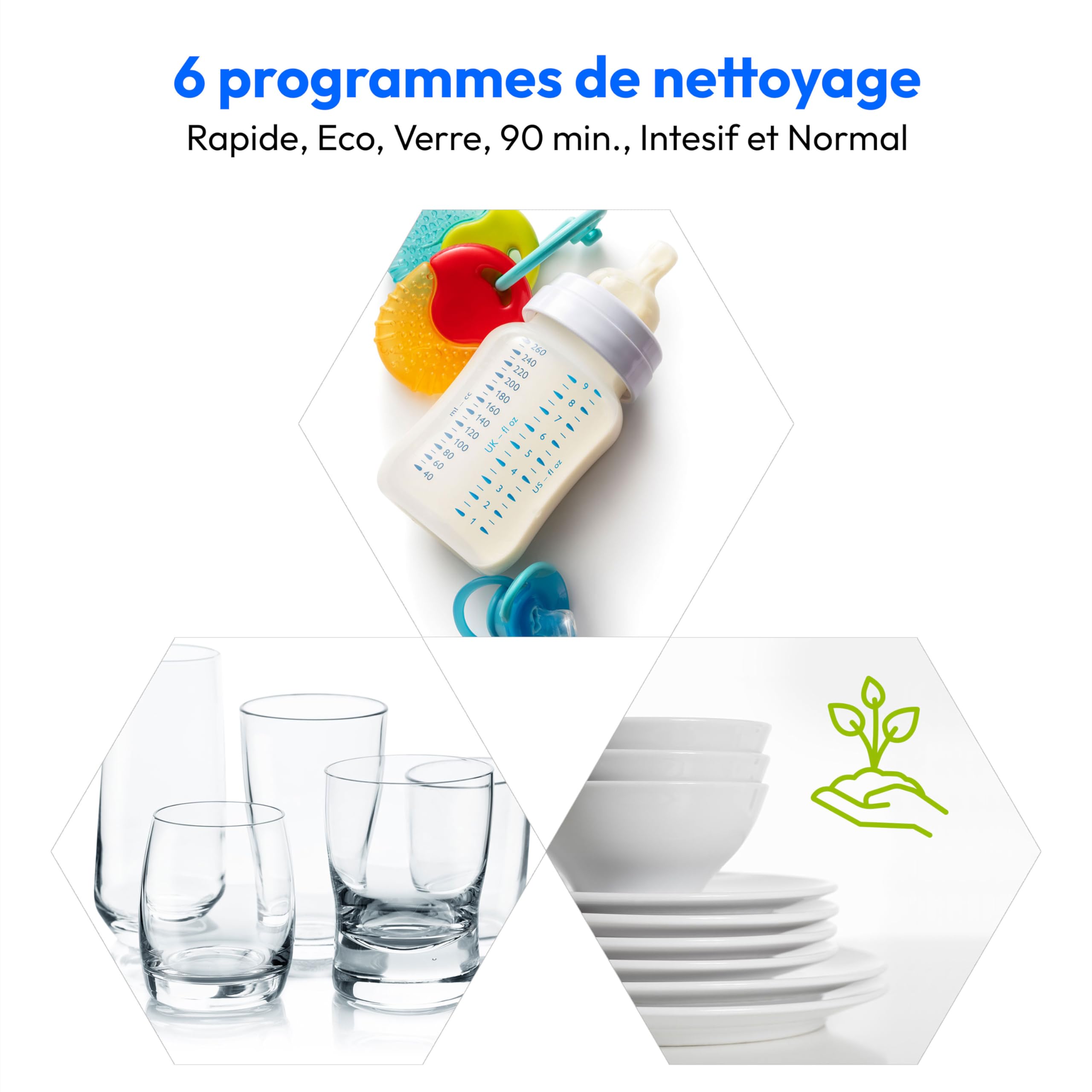 MEDION Mini lave-vaisselle DWT20 2 couverts 6 programmes sans raccordement à l'eau