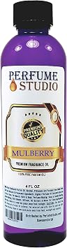 Mulberry Fragrance Oil - Use for Making Candle, Soap, Lotion, Perfume, Cologne, Incense, Bath Bomb, Diffusers, DIY Home Products, Oil Burners. Premium Quality Undiluted Pure Perfume Oil Mulberry 4oz