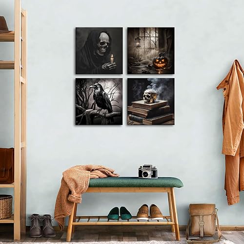 Miniatura 126 de Decoración rústica de cabaña, arte de pared de oso de vida silvestre, bosque, guardería, águila, lobo, alce, ciervo, imágenes para sala de estar,