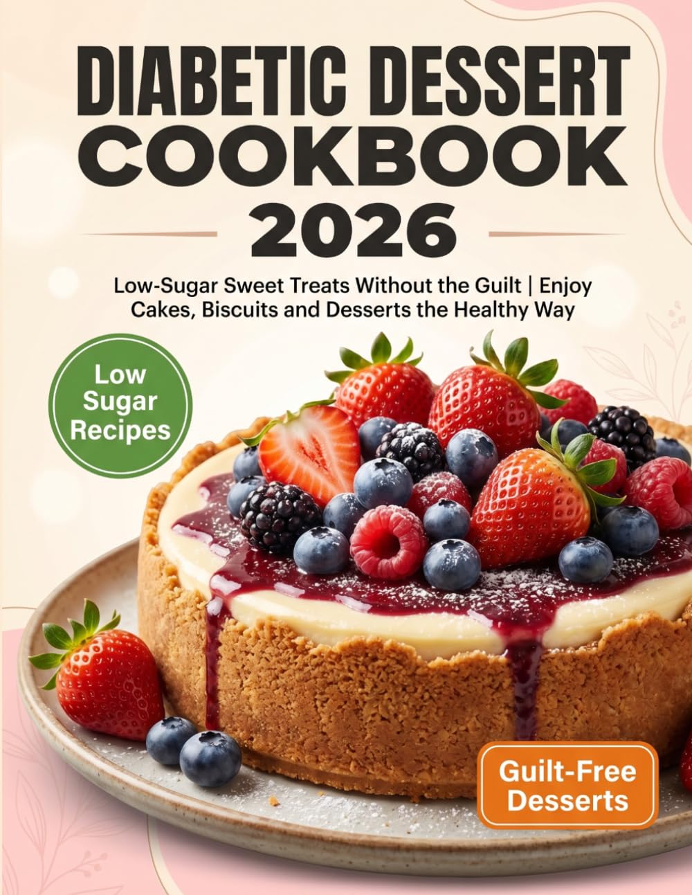 DIABETIC DESSERT COOKBOOK 2026: Low-Sugar Sweet Treats Without the Guilt | Enjoy Cakes, Biscuits and Desserts the Healthy Way