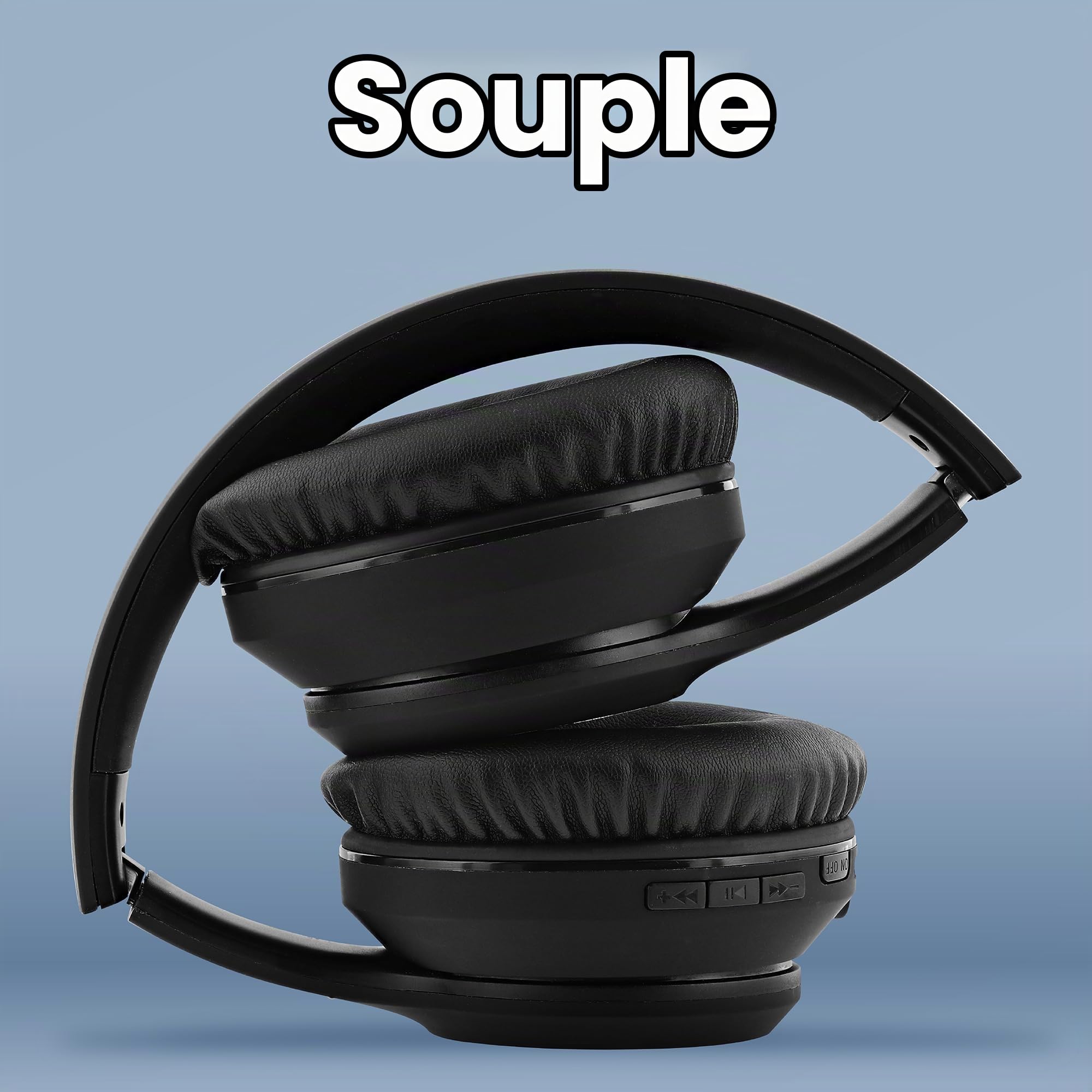 T’NB Casque TV Bluetooth 5.0, 3 en 1, Supra-Aural, Prise Jack 3 Mètres, Pliable, Ultra Confortable pour De Longues Sessions D’Ecoute – Noir