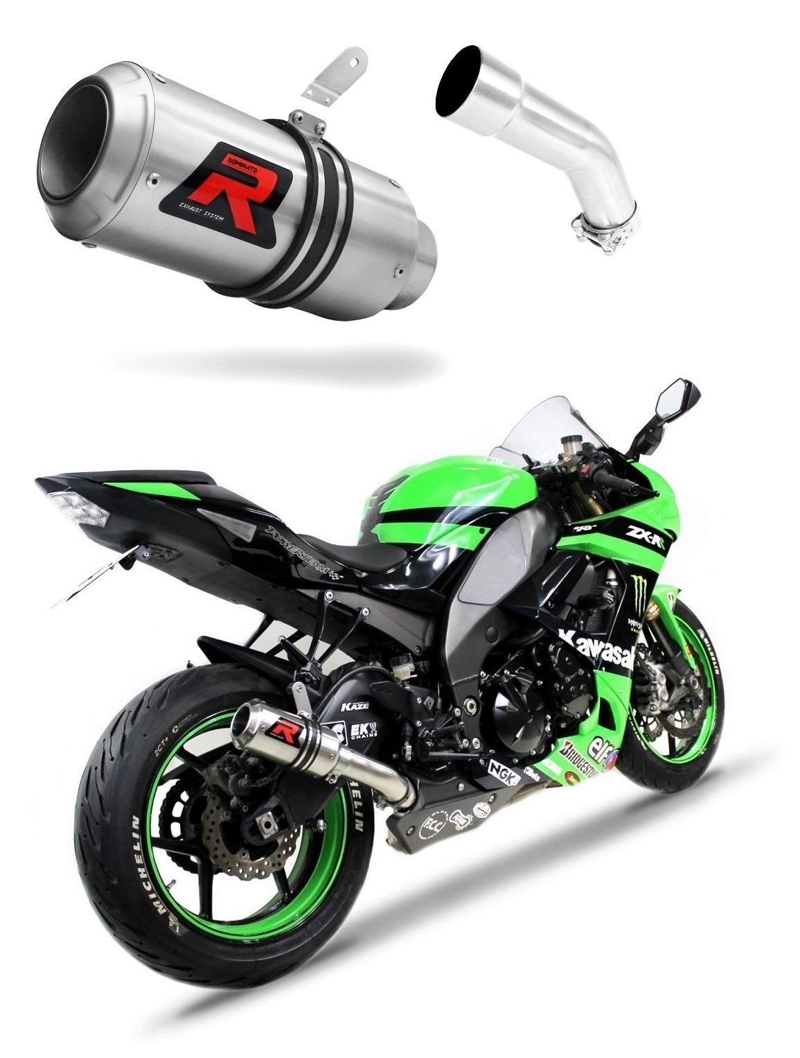 DOMINATOR Silenciador Escape HP1 compatible con ZX10R 2008-2010