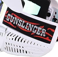 Vista 2 de JT Spectra Proflex L.E. - Gafas de máscara de paintball con lente térmica transparente + fuego, pistolero blanco