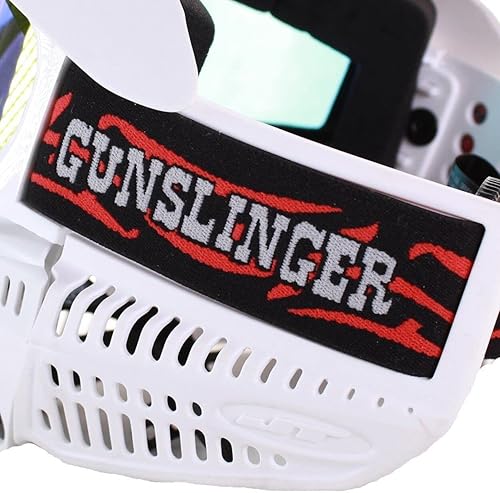 Miniatura 2 de JT Spectra Proflex L.E. - Gafas de máscara de paintball con lente térmica transparente + fuego, pistolero blanco