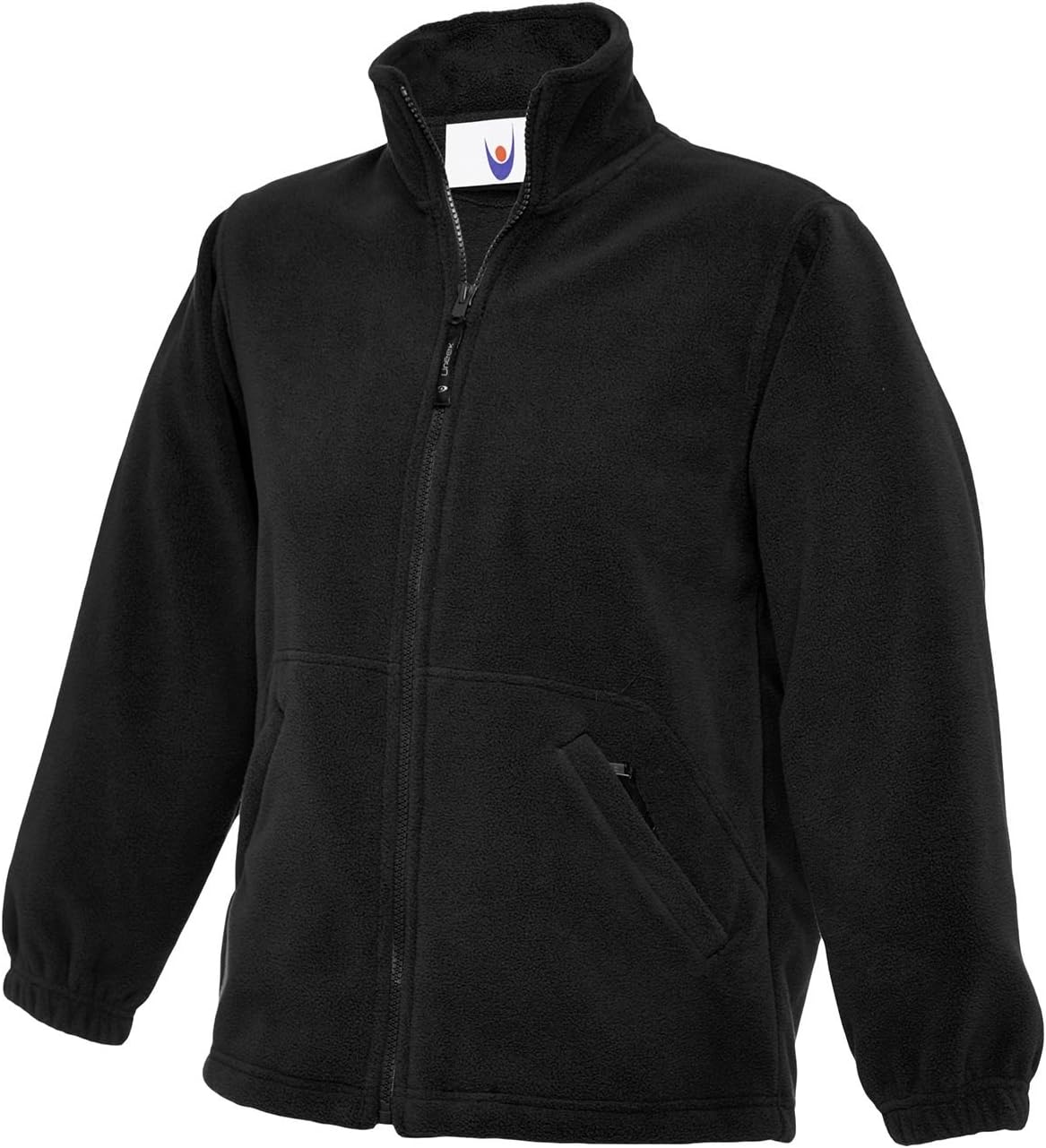 Uneek Clothing-Kids-Childrens Full Zip Micro Fleece Jacket-380 gsm-Black-5/6 Yrs