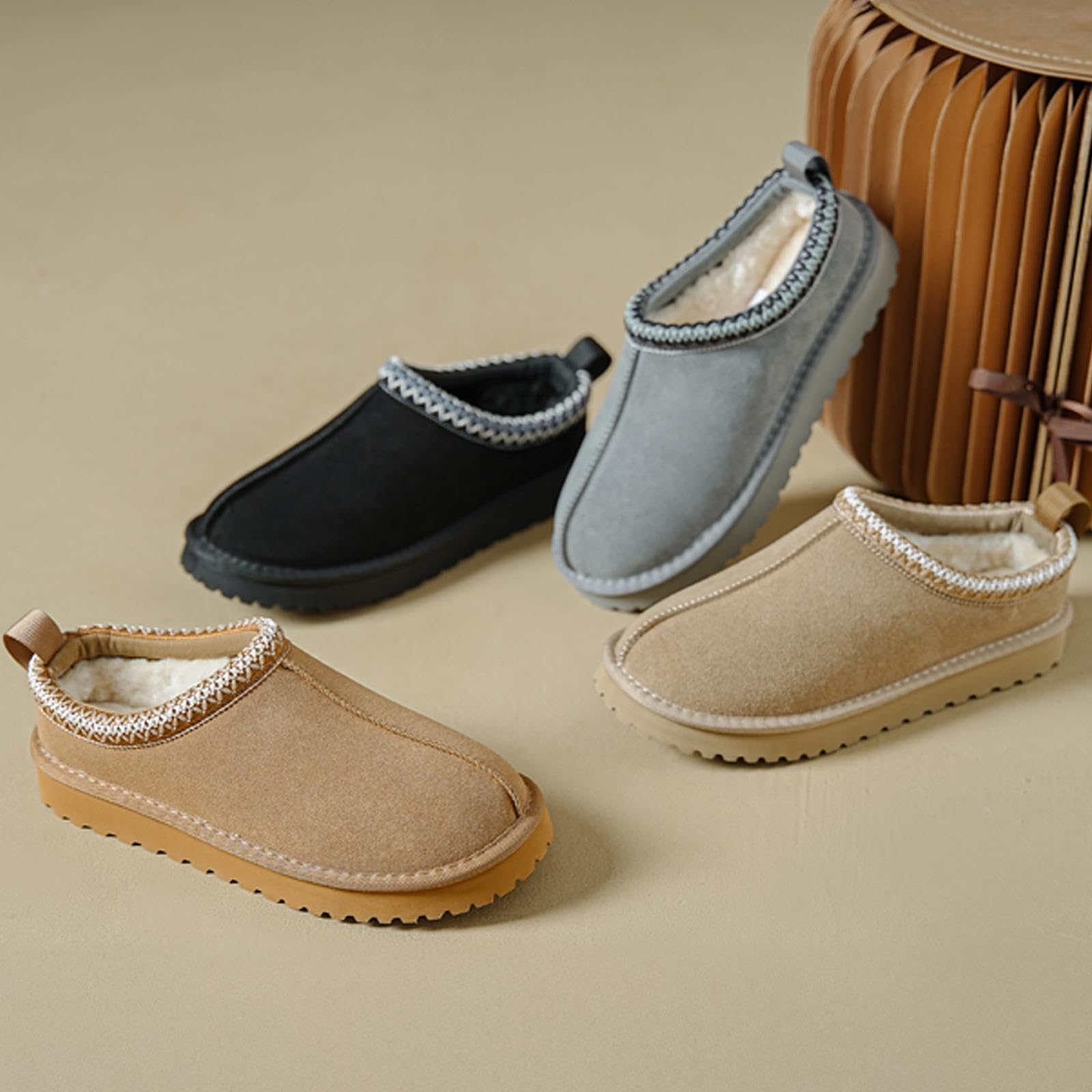 Mishansha Pantofole Donna Invernali Ciabatte Pelose Casa Taglie 36-42 | Pantofole Invernali, Scarpe Casa,Ciabatte Chiuse Calde e Comode, Antiscivolo,