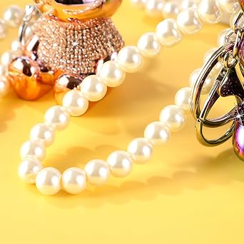 Cute Bling Rhinestone Keychains for Women & Girls - Sparkle and Shine Crystal Key Ring Charm for Handbags, Car Keys,Coin Purse,Backpack