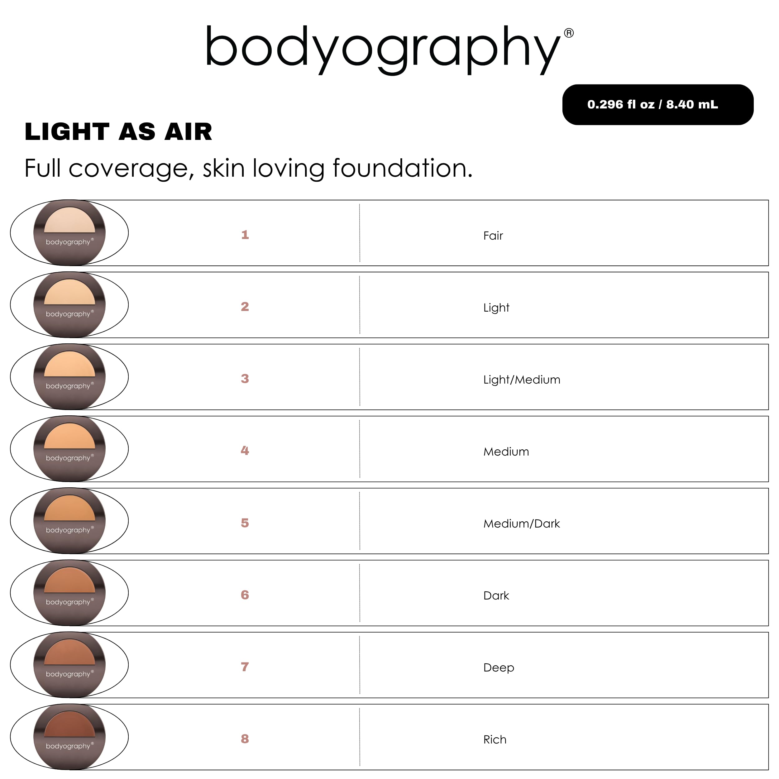 Bodyography Professional Cosmetics Silk Cream Compact Foundation Nr. 02 Inhalt: 8,4ml Compact Make-Up Cream für perfektes Aussehen. Foundation Make Up