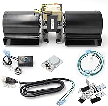 Hongso Pre-Wired GFK-160 DV3732 GFK-160A Fireplace Blower Fan Kit with Ball Bearings Motor for Heat N Glo, Hearth and Home, Quadra Fire, GTI, Fasco, Regency Wood Stove Insert, Royal, Jakel, Nordica