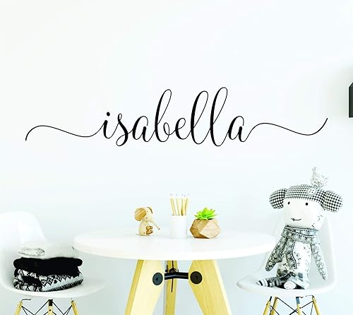 Miniatura 6 de Calcomanías de nombre Calcomanías de pared con nombre Calcomanías de nombre para niñas Calcomanía de pared personalizada Calcomanías de pared