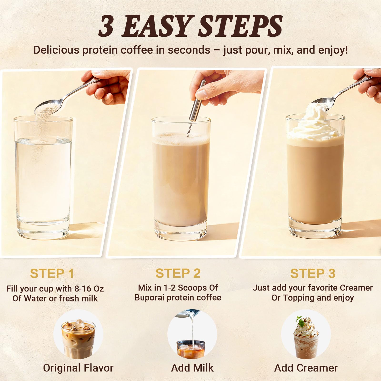 Caramel Protein Coffee Powder - Instant Iced Coffee,10 g Whey Protein — Amazon image 7
